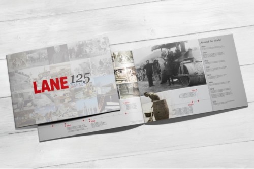 The Lane Construction Corporation 125 Year Anniversary Booklet
